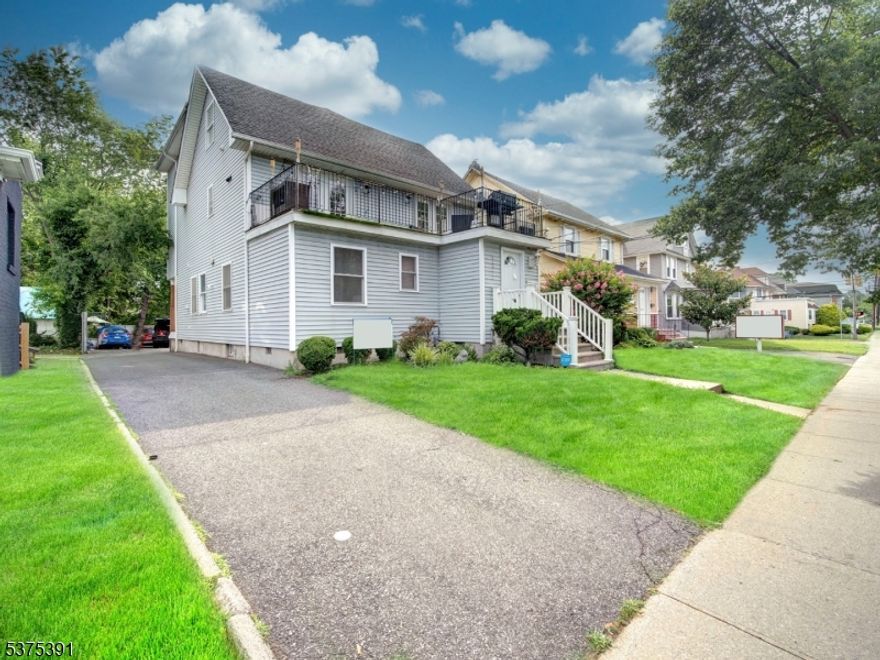 **Exceptional Mixed-Use Property in Prime Linden Location!**Don't miss this rare opportunity to own a 2-unit mixed-use building in the heart of Linden, just off vibrant North Wood Avenue. **Unit 1** offers a ground-level commercial space ideal for office, retail, or professional use. **Unit 2** is a spacious residential apartment featuring **3 bedrooms and 2 full bathrooms**, perfect for owner occupancy or strong rental income.The property includes a private lot that **easily accommodates 5"6 cars**, providing valuable off-street parking for both tenants and customers.Conveniently located just minutes from the NJ Turnpike, Routes 1 & 9, and the Garden State Parkway. The Linden Train Station servicing the Northeast Corridor line directly into NYC's Penn Station is just down the street. Surrounded by shops, restaurants, and residential neighborhoods, this location offers exceptional visibility and accessibility.**This is one of two neighboring mixed-use properties available see 721 North Wood Ave. Buy individually or as a high-yield investment package.**