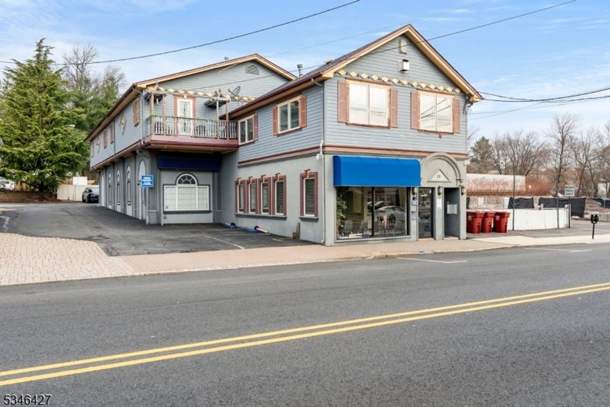 Great opportunity to be apart of Nutley's new development. Operate your business downstairs and live or rent in one of the four apartments above. Currently used as a real estate office with five other ancillary businesses. Private off street parking behind and adjacent to the building. NOT a common driveway. All expenses and rents will be disclosed to interested parties only.owner financing avail to qualified buyers at a discounted rate