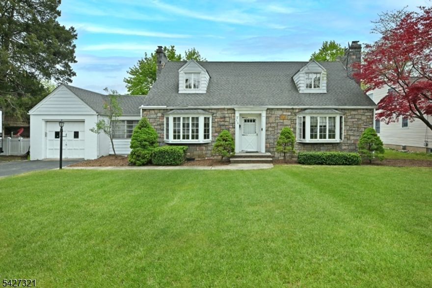 Come see this expanded Cape Cod style home on a wonderful street in Pompton Lakes! The fabulous floor plan offers a center stairwell, which opens to the formal living room and kitchen, offering large rooms, each with a bay window, wood burning fireplace and hardwood floors. The kitchen has access to the park like backyard, a three-season room and direct garage access. Two bedrooms on the first floor with an expansive size full bathroom. The upstairs has two generous bedrooms, one as the primary and with a full bathroom. The basement is large and has high ceilings, making an ideal space for a rec room ect., Close to transportation, shopping.