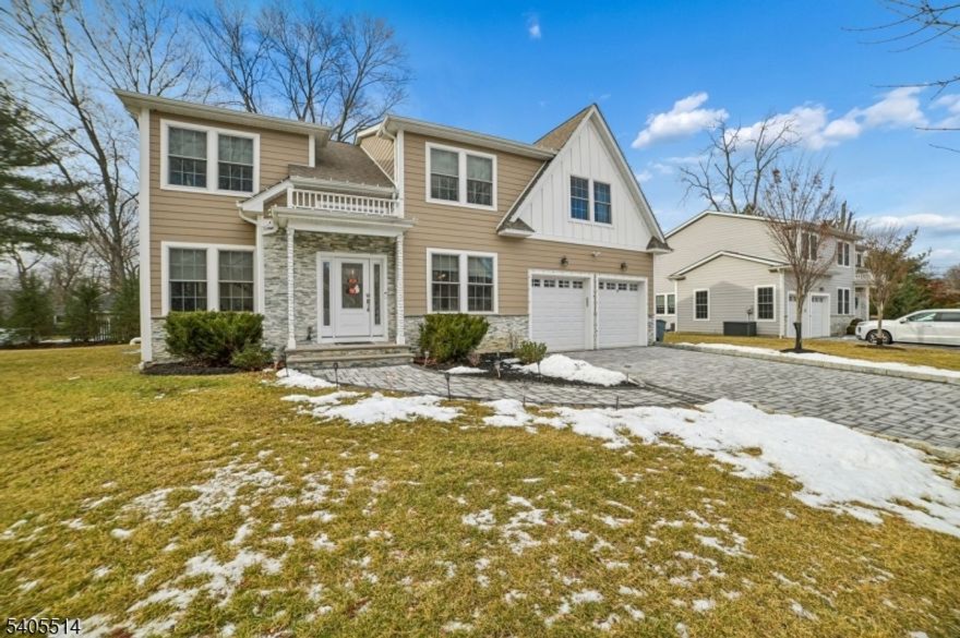 This approximately 4,400 square foot house sits on an approximately 0.22 acre lot in a cul-de-sac. The home features five bedrooms and four full bathrooms plus one half bathroom. The center hall colonial design offers a grand entryway leading to a spacious living area with high ceilings. The open floor plan seamlessly connects the living room, dining room, and kitchen, creating an inviting gathering space. The primary bedroom suite includes a luxurious en-suite bathroom. The home's new construction allows for modern conveniences and energy efficiency. Abundant natural light fills the home through the large windows. Hardwood floors, crown molding, and other quality finishes showcase the attention to detail in this home's design and construction. The cul-de-sac location provides a quiet, private setting while still offering easy access to nearby amenities. This home would be ideal for those seeking a spacious, well-appointed residence in a desirable neighborhood.House comes equipped with window dressings, murphy bed