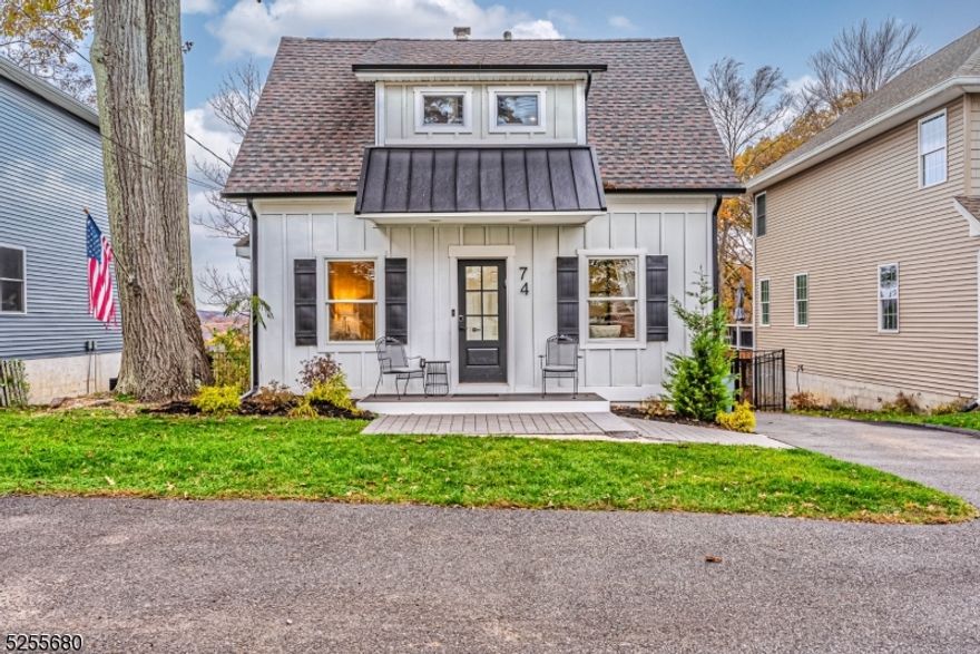 Pristine, Updated and Charming Indian Lake Cape with seasonal Lake views. Completely updated top to bottom in 2021. Features include; granite galley kitchen, SS appliances, hardwood floors & custom moldings.  Lake living at its best! Large living room with wood burning fireplace. Versatile floor plan, open kitchen/dining with charming built in seats. Terrific sunny lot enjoyed through lots of newer Anderson windows, to enjoy. 1st floor office & a full bath & tub shower. Upstairs features 3 bedrooms, including the primary with ample closet space & the second full bath with glass stall shower. The walk-out unfinished basement provides lots of storage & a second laundry option in addition to the stackable laundry on 1st level which could be converted back to a pantry. If the house isn't perfect enough, you will fall in love with the beautiful, private deck & fenced in yard! Located only a few minutes drive to Downtown Denville, NYC Midtown Direct train/bus & easy access to Rt 80, 10, 46, 287. Great school systems. Located in the heart of Indian Lake which offers (with membership) 3 beaches, clubhouse, bar & year-round activities for all ages. Motor boats allowed! Hurry!