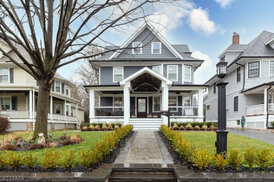 Welcome home to this classic Westfield colonial walkable to town, train, parks, and schools!  Sellers have taken great care to restore and enhance this charming home, transforming it to fit a cool, sophisticated lifestyle. Features include a "speak easy" in the basement with a bar, sauna, and a full bath. The front porch has been completely restored, with surround sound speakers installed. The oversized foyer is packed with charm, including custom millwork, new windows, and a stunning fireplace. The formal living and dining rooms create an impressive flow for entertaining. The renovated kitchen, boasting exposed brick, is expanded, functional, and open to the family room. Sellers created a mudroom with more exposed brick flooring that runs into the first floor powder room. On the second floor, the primary suite offers a huge walk in closet, with laundry inside. The newly renovated bath features heated floors and steam shower. 3 additional bedrooms and full bath complete the second floor.  The third floor is the perfect fifth bedroom or playroom and offers an additional bathroom. Don't miss this gorgeous home that has it all! ** OFFER ACCEPTED. NO FURTHER SHOWINGS