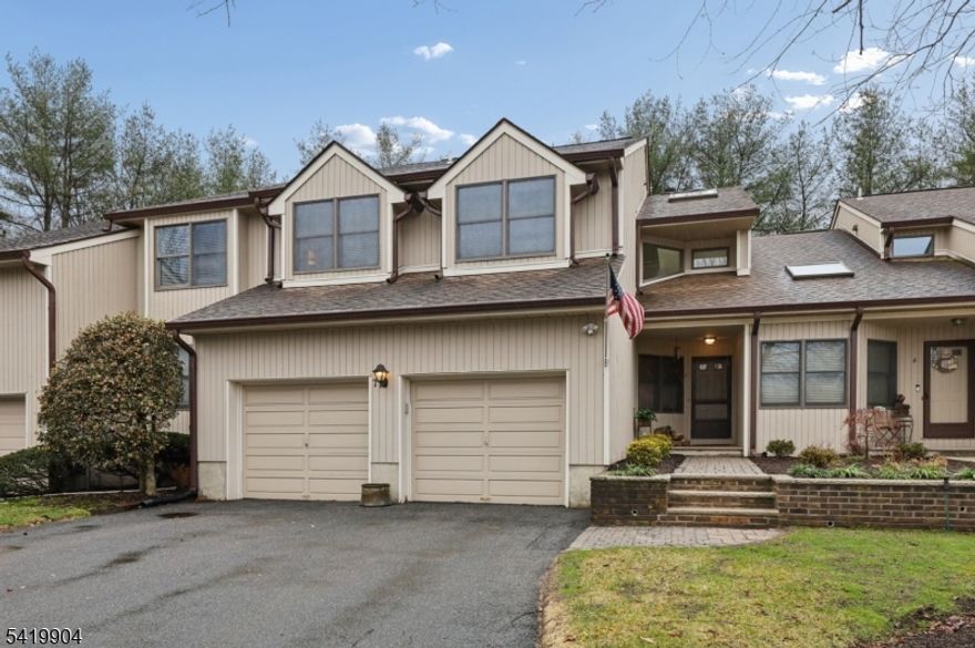 LOOK NO FURTHER - Mountain Shadows @ FRANKLIN LAKES, a 64 unit private townhouse community with heated pool, tennis/pickleball and close to town rec facilities! This large WOODLAND model features 3 LARGE Bedrooms (all on the same level) 2.5 baths, loft, additional living space in the finished lower lever and a 2 car garage. Chefs Delight kitchen with custom cabinetry, granite tops, island pantry, 2 full size Thermador ovens, and Viking 6 burner cooktop, separate eating area.  Family Room showcases a wood burning fireplace, hardwood floors and sliding glass doors to deck. 2sty Entry with Skylight and powder room.  2nd Level: Open Loft to entry, 3 bedrooms, laundry, hall bath with shower over tub.  Primary suite has walk in closet, full bath with jacuzzi tub, large stall shower, double sink marble top vanity and skylight.  Lower level provides additional living space with game room, den, gym/office, storage closets and utilities. Close to NYC transportation, shopping, middle school, houses of worship, jogging paths and FrLks Rec Center with new playground!  GREAT SCHOOLS, LOW TAXES
