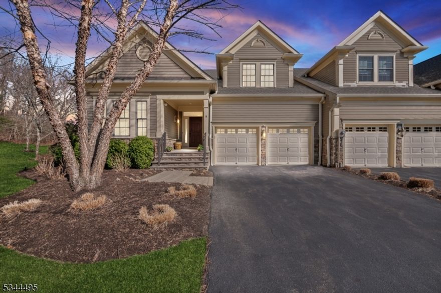 Magnificent 5,604 sq ft Mirandy END townhouse at RoseValle with many upgraded appointments on all 3 levels in a very private location. The luxurious primary suite is ideally located on the first level, for great convenience, and features 2 walk-in closets and a spa-like bath. The stunning gourmet custom kitchen with painted cabinets and top of the line professional grade stainless steel appliances, heated limestone floor and views overlooking the open lawn area. The 2-story great room features vast windows to allow plenty of natural light and incredible views, as well as a cozy fireplace surrounded by custom built-in cabinetry. The dining room is perfect for entertaining. The 1st level also features a 2nd bedroom or office, with great natural light, and a beautiful en suite full bath. There is a 1st level laundry room, as well as access from the 1st level to the attached 2-car garage. The second level features 2 additional spacious bedrooms, each with great closet space and en suite full baths, and a large family room overlooking the second level balcony into the 2-story great room. The lower level features 1,431 sq ft with a large recreation room, a playroom and full bath. This spectacular townhouse features incredible finishes, great natural light throughout, many amenities and an ideal floor plan. A must see gem!