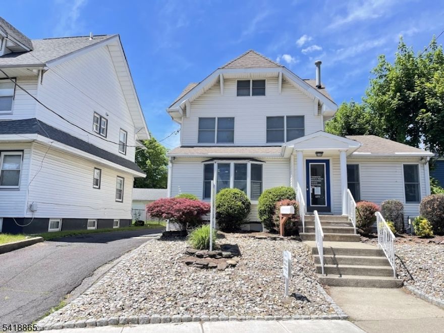 Free-standing mixed-use property located on the busy road of Kearny with a commercial space on the 1st floor, currently a medical office, and one residential unit. 4 plus cars parking in the rear of the property.  The medical office has a reception area, an office, 4 exam rooms, and a half bath. The apartment has a living room, a dining room, a kitchen, 3 bedrooms, and a full bath. Partial finished basement. Central A/C. Convenient access to New York City via NJ Transit (buses/trains).  Easy access to Route 7,17, 21, 280 & The New Jersey Turnpike/Parkway.