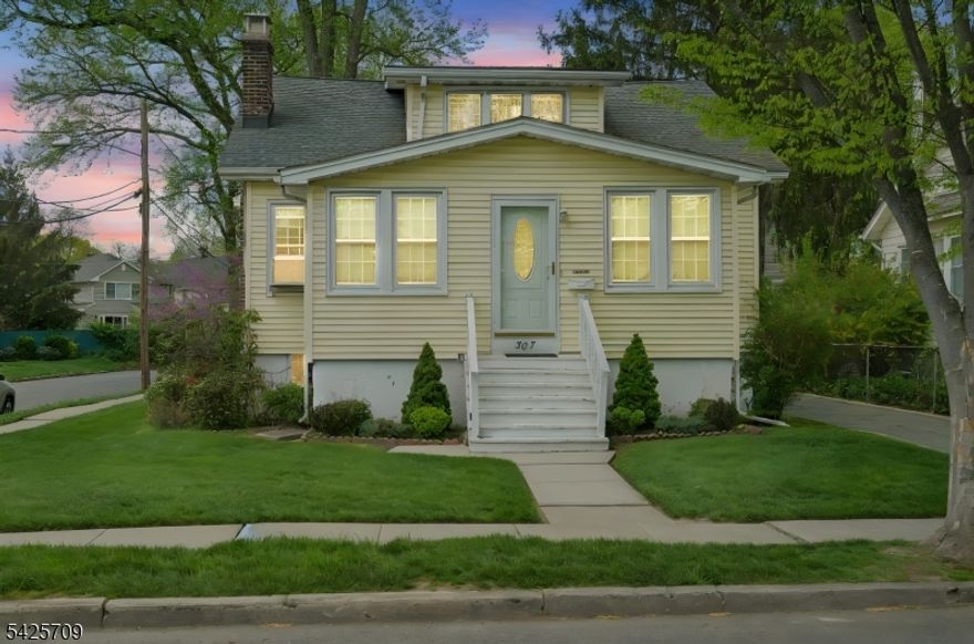 Charming Cape Cod located in one of Cranford's most desirable neighborhoods on the North-side. This 3 bedroom, 2 full bath home offers a warm and inviting layout, featuring a cozy family room, a living room with wood burning fireplace, a formal dining room, an eat-in kitchen, and a one-car detached garage. The first floor includes two bedrooms, a full bathroom, and a conveniently located laundry room, while the second level offers a  spacious primary bedroom suite with a full bathroom and walk-in closet. A full basement provides ample storage space. A rear patio and private yard creates the perfect setting for outdoor relaxation or entertaining. With solid bones and endless potential, this home presents a wonderful opportunity to customize and make it your own. Ideally located near bike and walking paths, Nomahegan Park, Cranford Canoe Club, Cranford Municipal Pool, top-rated schools, NYC transportation, and Cranford's award winning vibrant downtown. Don't miss the chance to create your forever home in one of Cranford's most sought-after neighborhoods! Not located in a flood zone.