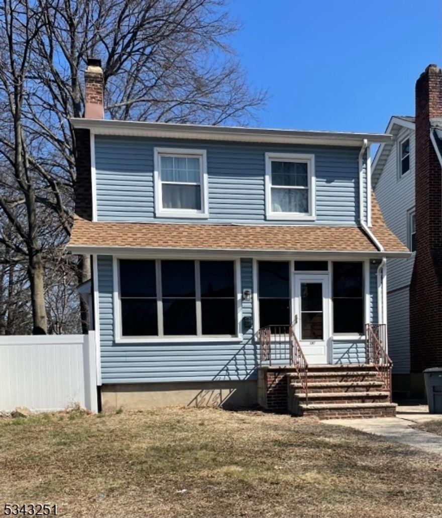 BACK ON MARKET!  GREAT LOCATION! 3 bedroom, 1-1/2 Bath colonial in Bloomfield NJ. Close to shopping, restaurants, Parks, Schools, and 5 minute walking distance to Bloomfield Train station/multiple bus lines.