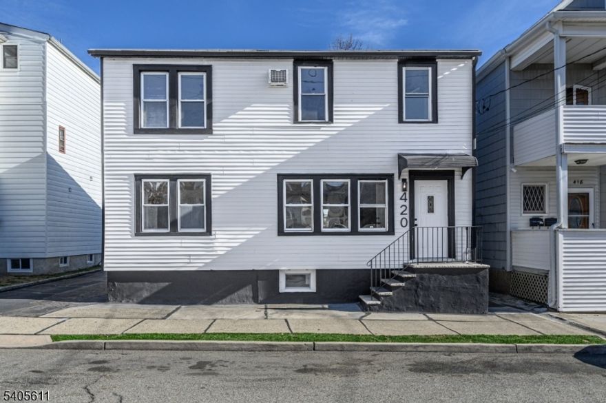 Excellent Investment Opportunity in this beautifully renovated 2 Family home in thriving Haledon! Meticulously maintained inside and out with plenty of modern upgrades all through, move-in-ready and waiting for you. 4 Bedrooms, 2 Full Baths total, with a full basement waiting to be finished. Step in to find a spacious, sophisticated, thoughtfully redesigned interior with generous room sizes, luxury flooring, upgraded fixtures, tons of natural light, and a crisp neutral palette that is easy to customize. The first floor unit offers 2 bedrooms, 1 sleek full bath, a spacious living room, separate formal dining room, versatile mud room, and gourmet eat-in-kitchen with sleek SS appliances, upgraded countertops with decorative backsplash, and center island that is ideal for gathering. The second floor unit offers a similar layout with 2 bedrooms, 1 luxe full bath, large living room, elegant formal dining room, upgraded eat-in-kitchen, and multi-use den that is great for a home office or potential 3rd bedroom. Full basement offers ample storage, laundry facilities, and utilities. Fenced-in backyard holds a patio and deck, partially fenced-in for your privacy and comfort. Detached 1 car garage with long driveway offers plenty of guest parking. Semi-private entrances, separate utilities, and a prime commuter location, just steps to public transit, easy access to major roads, shopping, dining and more. *CS - Showings begin Saturday 1/17*