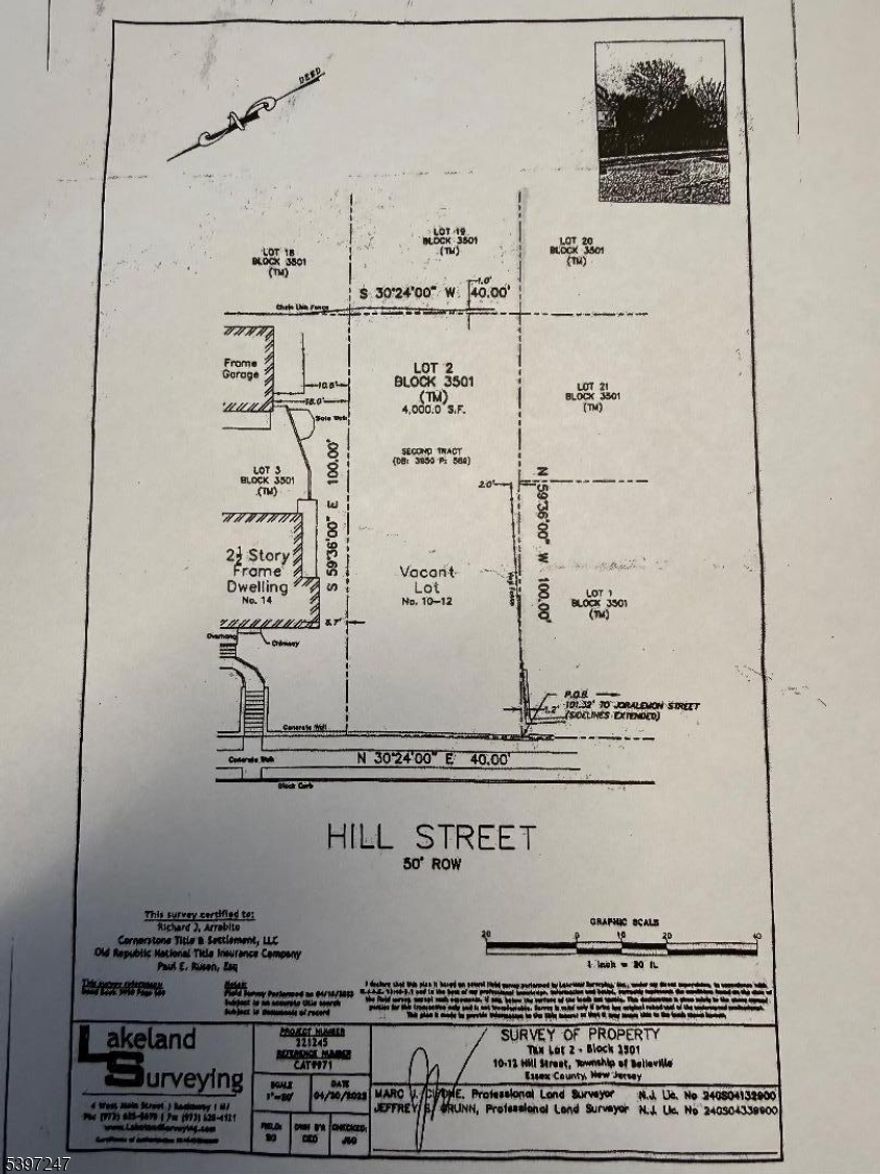 This 40x100 lot is a great opportunity to build a single-family home, variance required! Buyers should do their due diligence and confirm details with the town.