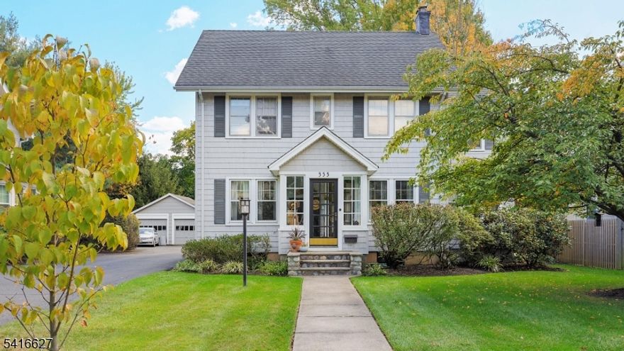 Located on a tree lined street minutes to downtown Westfield this traditional Colonial is rich with character, comfort and modern updates. A front vestibule welcomes you and leads into the formal LR w/hardwood floors, stunning chestnut beamed ceilings, built-in details & brick surround FP. The formal DR features similar details, and the side sitting room is ideal for office space, or a playroom. Gather together in the sun-filled Family Room, overlooking the backyard with beautiful French Doors leading to the deck and patio. A convenient Powder Room is also located in this area.The well-appointed Eat-In Kitchen boasts granite countertops, SS appliances, plentiful solid cherry wood cabinetry, cozy breakfast nook & access to the back deck & patio.  On the 2nd level the spacious primary bedroom includes 2 closets, a dressing/sitting room fitted with a custom closet system and full bathroom. Two spacious bedrooms, plus a lovely Full Hall Bathroom with marble vanity, shower tub, and subway tile complete this level.The fabulous finished third Level is perfect for a primary, guest or au pair suite with a large bedroom, generous closet space and a full bathroom. The lower level adds versatility with a finished Rec room, and fabulous wine cellar. The very large utility/storage area offers great potential to be finished into more living space. The fenced-in Backyard is ideal for play, pets, and good times. Amazing location, walk to Westfield Highschool, Edison Middle and Sports complex!