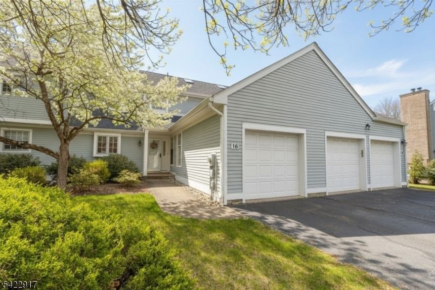 Welcome to this beautifully maintained & thoughtfully designed townhouse in a top community - where comfort, convenience, & lifestyle come together seamlessly. This spacious 3-bedroom, 2.5-bath home offers an inviting open-concept layout, with a stunning living & dining area highlighted by soaring vaulted ceilings, abundant natural sunlight, & a cozy fireplace - perfect for both everyday living & entertaining. The first-floor primary suite provides exceptional accessibility & convenience, complete with an en-suite bathroom. The home continues to impress with a private patio, attached garage, & an abundance of closet space. Enjoy year-round comfort & efficiency with a brand new two-zone central heating & cooling system, new roof, along with newer appliances. A massive basement with high ceilings offers endless potential that's ready to be finished to suit your needs & add significant value. Living here means embracing a low-maintenance lifestyle - leave the exterior maintenance to the HOA & focus on creating memories! Enjoy the community's exceptional amenities, which include the clubhouse, pool, tennis courts, park, etc. Located in a top school district & a vibrant community, this home is just minutes from parks, places of worship, renowned dining, & major highways including Routes 287, 80, & 280 - making commuting & daily errands effortless. This is more than just a home - it's a lifestyle upgrade. Don't miss the opportunity to make it yours!