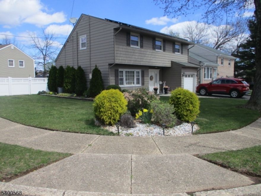 Welcome to your dream home at 26 Donna Ct, nestled in a serene private cul-de-sac in charming Nutley, New Jersey. This stunning corner lot property boasts an expansive backyard sanctuary, perfect for outdoor gatherings and relaxation. The spacious layout features a cozy living room, formal dining room, and a separate family room providing ample space for entertaining.Inside you'll find the comfort of three well-appointed bedrooms and one and a half baths for ampule convenience. The home also has central air conditioning, a finished storage space for all your needs, and the peace of mind that comes with a newer hot water heater and furnace. The washroom, complete with a washer and dryer, adds to the functionality of this lovely home.The updated kitchen is a chef's delight, even equipped with a built-in gas cooktop conveniently located in the backyard, making hosting barbecues and summer parties a breeze. Don't miss this opportunity to own a slice of paradise in Nutley, where comfort meets style in a prime location! Remarks: Super clean move in condition split-level home on quiet street built in 1960, new vinyl fence & paver patio, kitchen & baths updated in 2009, newer furnace & hot water heater. Spacious back yard with built in gas cook top table. Solar panels are leased. Lender may require flood insurance.