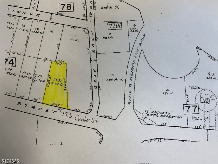 Sewer available for two-family, build to suit