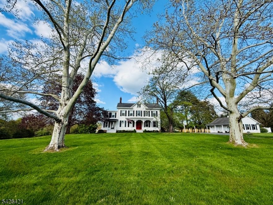 Situated on a Picturesque 3.52 Acre Lot, This Vintage "One of a Kind" Home Boasts High Ceilings with an Expansive Custom Kitchen which is Open to a Large Family Room with a Striking Stone Fireplace and Priceless Private Views of the Backyard. The Kitchen Pairs Rustic Stone Flooring, Granite Countertops and Antiqued Cabinetry with a 6 Burner Viking Stove and a Built-In Wine Refrigerator in the Center Island. Just off the Family Room and Kitchen are Exits Leading to an Expansive Deck with Privacy and Serenity! The Interior Still Displays Pumpkin Pine and Oak Floors with the Exception of the Kitchen, Family Room and Baths. The Bright Interior Still Displays Intricate Fireplace Mantles and Period Fixtures. The Primary Bedroom is Also Expansive with a Separate Sitting Room or Office, Two Large entry Closets Lead to a Primary Bath with a Spa Tub, Separate Large Shower and Double Vanity. The First Level Also has an "In-Law" Wing with its Own Entry, a Full Bath and Separate Laundry Area. 2 More Charming Full Baths Serve 3 More Bedrooms and a "Multi-Use Room". Preservation was Extremely Important During a 21st Century Rehab and Expansion Making This Home Truly Unique in a Plethora of Ways! Brand New Septic Replacement (Town Verified 5+ Bedrooms) and Brand New 1 HP Well Pump! Award winning School District with the Bus Stop at the end of the driveway! This 5 Bedroom 4.5 Bath Home Sits up high across the Street from a Park and Arboretum with a Playground and Beautiful Walking Trails!