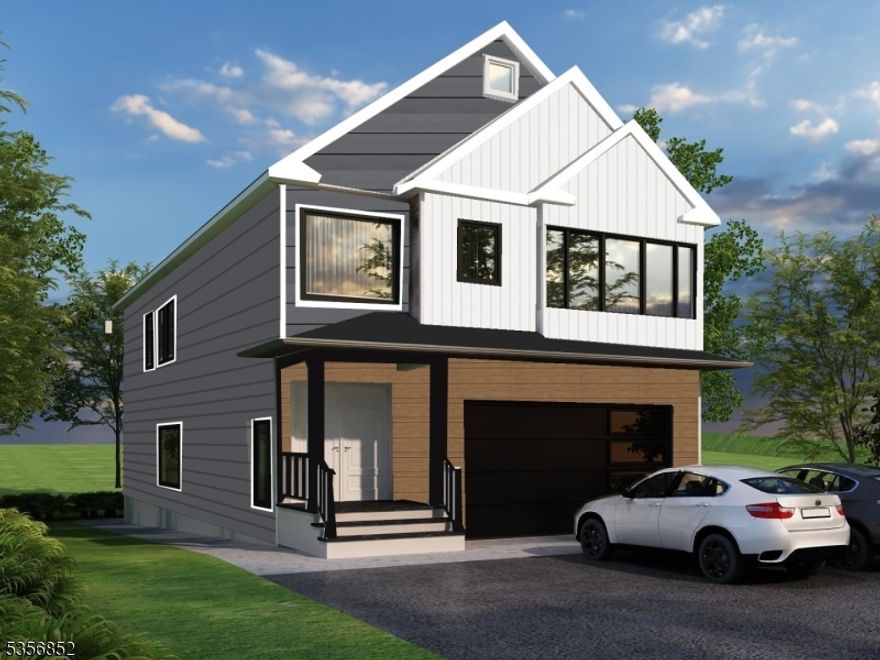 Stunning new construction 6-bedroom, 5-bathroom home spread across three levels with an open-concept layout. The chef's kitchen includes high-end stainless steel appliances, a center island, and a walk-in pantry, flowing into a bright family room with a fireplace and backyard access. The main level offers a guest suite, full bathroom, mudroom, and attached 2-car garage. Upstairs, the primary suite boasts a spa-like bathroom and walk-in closets, along with a junior ensuite, two additional bedrooms with a shared bathroom, and a laundry room. The finished basement includes a recreation room, sixth bedroom, full bathroom, and storage. Close to top-rated schools, shopping, and NYC transit. Includes a 10-Year Builder's Warranty.