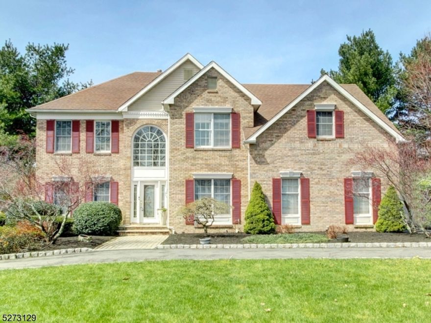 Stunning Toll Brothers Colonial is situated on a beautifully landscaped 1+ acre lot across from farmland. Enjoy your backyard as extended living space. Entertain and vacation at home. Gorgeous in-ground pool with new pump and new heater, hot tub and large deck with gazebo (included). This beauty features 4 bedrooms, 2 Full and 2 half baths. As you enter the home you will be impressed by the two story foyer, gorgeous updated kitchen, desirable two story family room with newer flooring, skylights, gas fireplace & second staircase to second floor. First floor office is certainly a big plus, and formal living & dining rooms are perfect for entertaining. Powder room has been remodeled. Expect to be impressed by the huge primary suite with newly remodeled master bathroom with free-standing soaking tub, walk-in shower with river rock floor, barn wood style floor tile & sliding barn doors. The large walk in closet is also a delight. Three additional spacious bedrooms and main bath complete the second floor. The full-finished basement can be enjoyed by all. It features a half bathroom, wet bar and pool table which is included. Other special features include crown moldings, circular driveway, central vacuum system & new hot water tank.   Conveniently located near Routes 206 and 80. A must see!