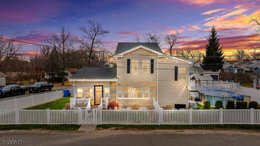 Welcome to Cliffwood Beach where coastal living meets everyday comfort. This home gives you space style and that easy Jersey-shore vibe without ever leaving your neighborhood.Step inside to warm hardwood floors that run throughout the entire home and pull everything together. The renovated kitchen is the heart of the house with sleek quartz counters and modern updates that make cooking and entertaining feel effortless.One of the standout features is the oversized two-level primary bedroom. It's the kind of suite you don't see every day spacious bright and perfect for creating your own private retreat.You also get two full updated bathrooms, a partially finished basement that's ideal for a laundry room, office, or hobby space and Anderson windows that bring in great natural light.And then the backyard  this is where you'll want to live all summer. A beautiful expanded Trek deck leads straight to an above-ground pool with a seamless wraparound deck so everything flows together. Fully fenced in yard with plenty of room to relax, grill, host or just breathe.Minutes from the beach, parks, schools, shopping and easy access to major highways. NOT A FLOOD ZONE