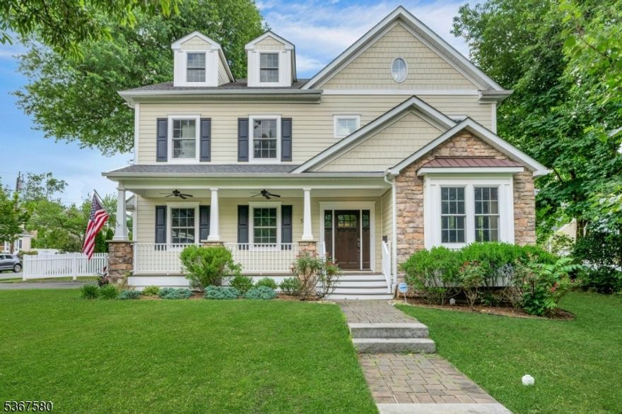 Welcome to 58 Hamilton Street, a spacious and thoughtfully designed home in the sought-after Knollwood section of Madison. With 6 bedrooms and 5.1 baths, this home offers flexible living space across four finished levels all walkable to downtown Madison, local schools, the train station, bus, Dodge Field Playground, Madison Community Pool and Rosedale Skating Pond. Inside, you'll find quality finishes throughout: 9-foot ceilings, oak hardwood floors, and detailed millwork including coffered ceilings and wainscoting. The chef's kitchen is complete with custom cabinetry, marble countertops, high-end appliances, and a butler's pantry with a wet bar and beverage fridge all this with a view of the Family Room fireplace. Perfect for entertaining! In addition to the appointed Primary Suite, this home includes a third-level junior suite with its own large bedroom, sitting/game room and full bath.  The finished basement features daylight windows, a bedroom/office, full bath, and more recreational space. Outfitted closets, an EV Tesla charger, and a fenced backyard with patio round out the extras that make this home both handsome and practical.  With four levels of living space, this home works for today's flexible needs. Come check out this newer construction! Fireplaces, chimneys and flues being sold as is, no known issues.