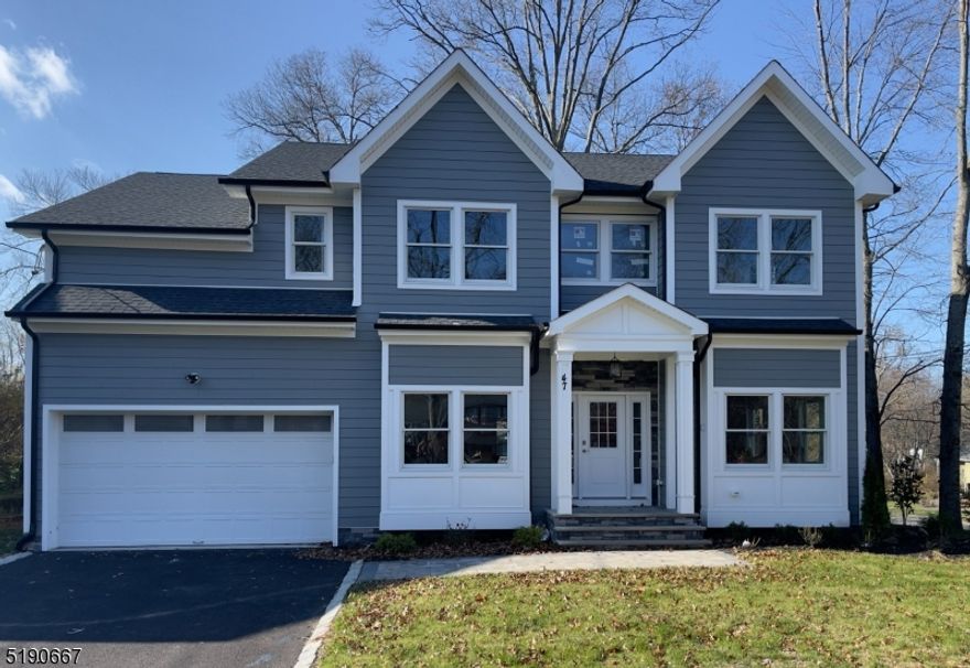 RODAK HOMES NEW CONSTRUCTION in sought after Collins neighborhood! Gorgeous 6 Bed, 5.5 Bath with appx 5,000 sqft of finished living space on 3 floors. Enter the 2 story foyer w sweeping staircase flanked by a formal LR & DR with extensive Millwork. Rich hardwood floors lead to the expansive kitchen & family room with gas fireplace with stone surround; sliders to the deck overlooking the lush backyard. Kitchen is complete with high-end SS appliances, large center island, quartz counters, custom cabinetry & pantry. 1st floor en-suite. The 2nd floor is home to 4 beds with master bedroom designed with a tray ceiling, expansive walk-in closets with custom cabinetry & spa-like bath with soaking tub, stall shower & dual sinks, 2nd bed en-suite; bath & laundry. Finished basement with 9' ft ceilings is equipped with an office/bedroom, media room, rec room with bar & full bathroom. 10 YR BUILDER WARRANTY.