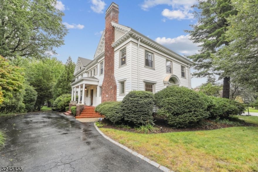 History & modern amenities meet in this picture-perfect Montrose colonial. Custom built for NJ Gov. John Franklin Fort, this bright, light, and airy historic 6-7 bed, 5.3 bath renovated home is nestled on 1 acre of park-like land, yet just moments away from South Orange's bustling downtown. Period details abound from original wood floors & leaded glass windows to pocket doors & custom Tiffany light fixtures, plus modern conveniences like CAC and custom chef's kitchen w/Sub Zero fridge, Wolf range, lg center island, sep dining area, butler's pantry w/wine fridge, and walk-in pantry. Expansive 1st fl offers a formal living rm w/stunning original fireplace, formal dining rm w/custom built-ins, home office/library, spacious family rm, and a stunning conservatory with original Henry Chapman Mercer tiles -- a true oasis! The grand front staircase or back stairs provide easy access to the 2nd fl, with a magnificent primary suite offering updated en suite bath w/shower and soaking tub; luxurious walk-in closet; and your very own sunroom -- a retreat in every sense! There are 3 additional lg bdrms w/en suite baths, and 2 add'l bdrms w/shared hall bath. The 3rd fl offers an office/7th bedroom plus ample attic storage. Lower level provides access to the built-in 3-car garage plus opportunity to finish and create your dream rec space. Enjoy the outdoors from the deck or private patio, or relax in the large, fenced-in yard, with ample room for a pool. Truly the epitome of a must-see home!