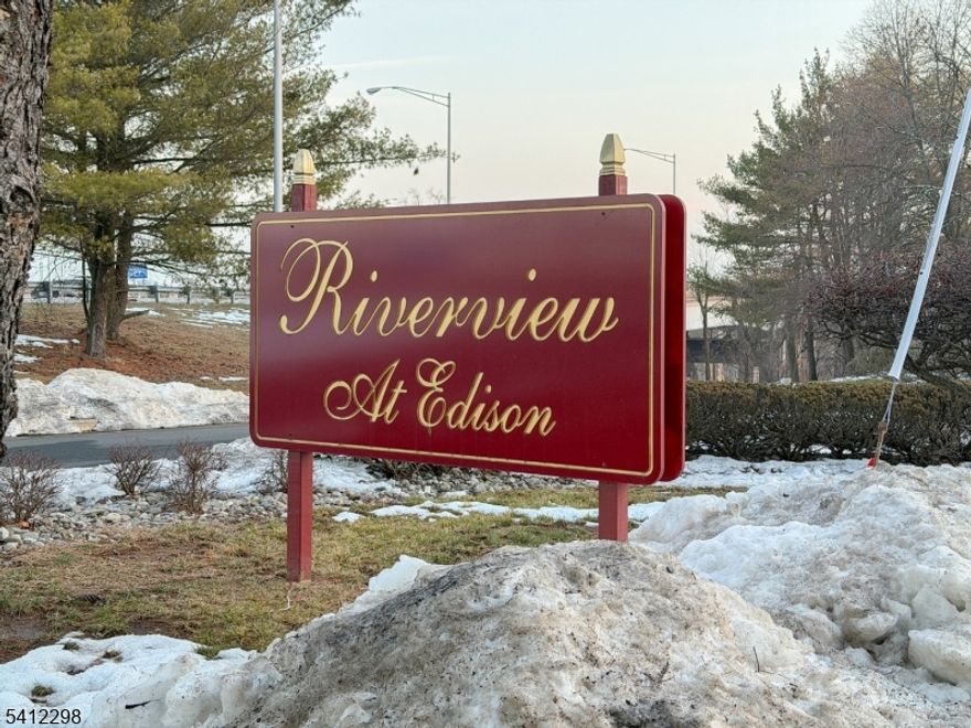 Welcome to freshly painted, NE facing,1- Bedroom, 1-Bathroom  Unit #1B,at Riverview , with lots of Natural Light flowing throughout the day in the Heart of Edison. The house comes with GE appliances such as Refrigerator, Stove and Micro oven and Kitchen aid dishwasher, all installed within 2 Years.  The community offers all great amenities for peace of mind, such as clubhouse, 24- Hour super/handyman services, Party Room, 2 Car unassigned Parking, Security System throughout the complex, laundry facility, pet cleaning stations and much more. HOA of $854 covers Management Fee, property taxes, reserve fund , all utilities besides Electricity, mortgage principal plus interest, snow and trash removal, master blanket insurance and lawn maintenance. Rutgers University, Middlesex County College, Costco , Walmart are approx 10 mins away. The laundry facility is below the building. The property is conveniently located near all major highways, shopping, restaurants and schools. Unpack your bags and enjoy the perks of hassle free living, some place to call your Home, better than paying rent. First showing is on Saturday, 21 st of February.