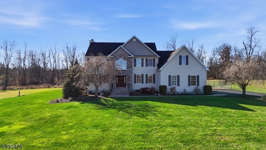 Welcome to 95 Auble, a serene country retreat set on 8 acres, just mins from Rt 80. Whether you dream of open space, gardening, or horse potential, this property offers endless possibilities in a peaceful setting. Step into the grand foyer, which gracefully leads you towards the heart of home, a recently updated kitchen featuring new quartz countertops, tile backsplash & an oversized island. SS appls include an 8 burner Bluestar gas stove, custom fridge, wine fridge & dishwasher. Just off the kitchen is an inviting family room w/fireplace & relaxing views of the backyard. The 1st floor continues to offer thoughtful convenience w/a pantry, laundry room, formal dining room, living room & an office that can easily serve as a 5th bedroom?an ideal setup for guests w/nearby bath. Upstairs, double doors open to the primary suite, complete w/a walk-in closet & an en-suite bath. Just off the primary is a spacious unfinished bonus room-bring your ideas! Three additional bdrms & a full bath complete the second floor. The high-ceiling basement offers even more potential, ready to be transformed into additional living space. Step outside to enjoy the expansive yard featuring a spacious patio, fire pit, above-ground pool & dog run, w/plenty of additional room for gardening, animals, or outdoor recreation. It?s the perfect setting for embracing a true country lifestyle.Here you will find  Where country charm meets everyday comfort, this home invites you to settle in and call it home.