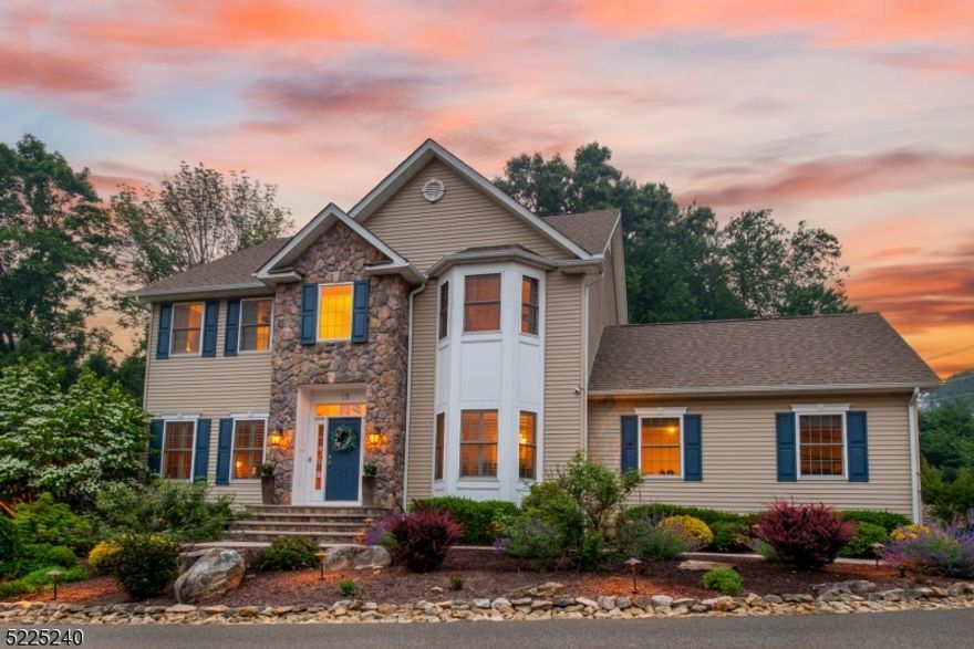 Impeccable! 13 years young & tastefully renovated! Professionally landscaped for perfect curb appeal, a 2 story foyer w/ oak flooring greets you & leads to an open first floor w/ 9' ceilings & overall decor to suit every taste. Formal living room/office/media room w/ built-in dry bar formal dining room, both w/ oak flooring, updated powder room, family room w/ gas fireplace is open to updated, white, eat-in kitchen w/ center island & large breakfast area. Stainless appliances including Bosch dishwasher, Viking gas range w/ vented hood, drawer microwave, custom cabinets, uplighting, under counter lighting& granite countertops to complete this chef's delight kitchen! Convenient laundry on 1st floor leads to 2 car garage w/ storage shelving. Second floor includes a spacious primary suite w/ both double & walk-in closets, oak flooring & luxurious bath w/ double quartz vanity, large stall shower & custom boat mirrors. Three additional bedrooms & updated main bath w/ double vanity & tub shower round out the bedroom level. Huge unfinished basement offers limitless possibilities for additional living space. Other features include composite deck w/ propane gas torches, low voltage outdoor lighting, tiered shaded outdoor recreation spaces including regulation horseshoes area, irrigation system, interior 2 panel doors w/ nickel hardware and matching receptacles and switch plates, 2 zone CAC, alarm system & whole house generator!  Long Valley schools, WMCHS. See add'l info in media.