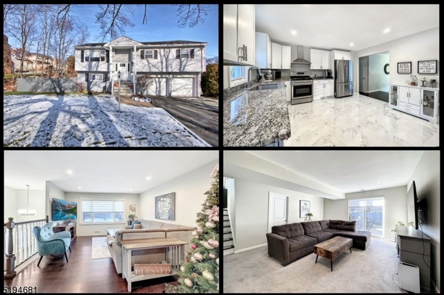 Back on market. Opportunity Knocks! This Immaculate Well-Maintained Home on a Flat Lot is Light & Bright with an Open Floor Plan and Neutral Decor. House was Remodeled in 2019 plus New Furnace & Central Air installed in 2022. You will Love the Beautifully Renovated Kitchen with White Cabinets, Granite Countertops, Samsung Stainless Steel Appliances + a Range Hood Vented to Exterior. Other Features & Benefits include Natural GAS Heat, Recessed Lighting plus Wood-Look Laminate Floors and Marble-Look Tile Floors throughout the Main Level for Easy Maintenance. Both Baths are Updated and the Full Bath has a separate entrance to the Primary Bedroom. Lower Level has Newer Carpeting in Family Room + 4th Bedroom. Sliding Doors in Family Room lead to a Deck and Private Side Yard. The Oversize 2-Car Garage has a Large Storage Closet along the Back Wall plus there is Plenty of Storage in the House. You will truly appreciate the Fantastic Location close to Rockaway Mall with Incredible Shopping, Restaurants, Movie Theaters, Atlantic Health Facility, Bus to NYC + Easy Access to Route 80 along with Nearby Parks & Recreation. All Appliances + Window Treatments Included. Nothing to Do But Move In & ENJOY!