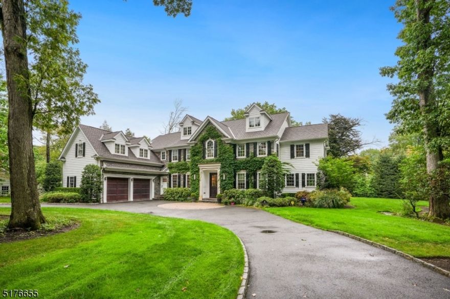 Exquisite in detail and design, the amenities of this custom home include a naturally sunlit kitchen complete with all top line appliances, center island, & travertine floors, which overlooks a stunning rear professionally landscaped property with fireplace and flows seamlessly to the Family Room on one side, complete w/ sparkling wood floors, AV equipment concealed in custom cabinetry, wood burning FP, & FR doors to yard, and through the butler's pantry, w/wine refrigerator and Uline ice maker, to the gracious formal Dining Room. Annexed to the family room is an entertainment room equipped with custom bar, & refrigerator. First floor office with built-ins provides quiet space for the at-home professional and completes the first level.On the second level the  primary suite offers 2 expansive closets, a third closet, and stunning spa-like bath w/shower and tub. Five BRS in total, two with Jack & Jill bath, one ensuite & another full Br/shower. The laundry room is conveniently located on this level. The third level features a heated and air conditioned  bonus room . The lower level offers 12 foot ceilings, a gym, & a fabulous space with ethanol fireplace. Full house generator, built in Sonos system, underground sprinklers, 3 zone CAC & heat. Impeccably maintained & custom designed and built by  present owner, this home is equipped to meet the needs of the most discerning buyer!