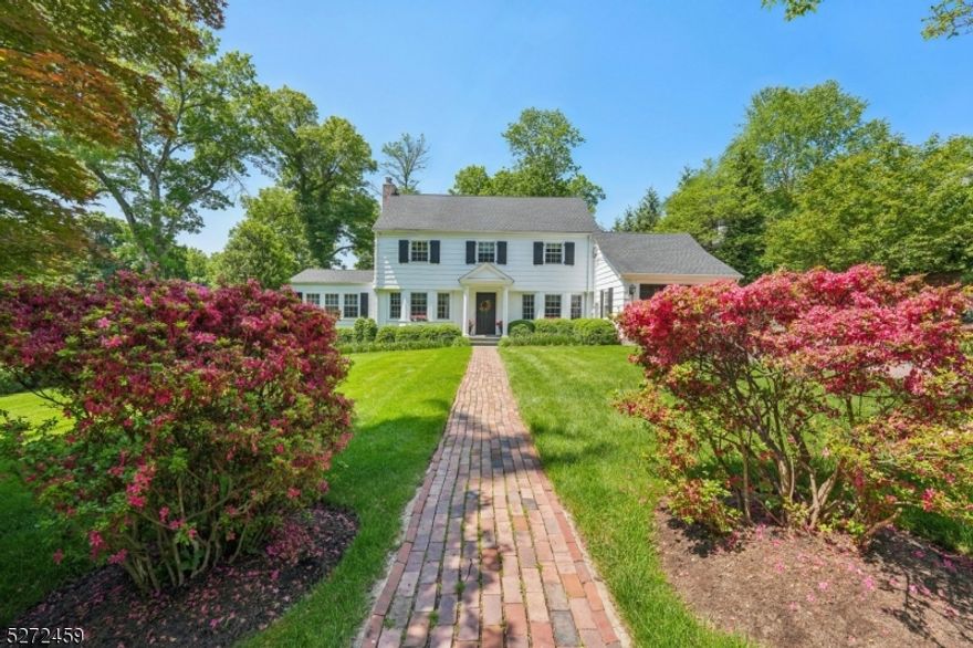 FULLY RENOVATED COLONIAL* PRIME SHORT HILLS NEIGHBORHOOD * AMAZING PROPERTY & POOL * Welcome to 75 Farley Road, where classic details meet modern amenities. Walk up the brick pathway and step inside to find a spacious formal living room that features a gas fireplace, bookshelves and a wall of windows overlooking the property. Off the living room is a family room or 1st floor office. Across the foyer there is a generous dining room with bay window and easy access to the gourmet kitchen. The heart of the home is the fabulous kitchen with breakfast room or possible family room. The kitchen has granite counters, professional stainless steel appliances and is fully open to the breakfast room, large Bluestone patio & stunning pool. A convenient mudroom, 1st flr full bathroom (great for pool!) & garage access on this level. Upstairs find four bedrooms and two full baths, including primary suite with a new, luxurious marble full bathroom. The LL offers so much added living space including a recreation room, gym space, powder room, laundry room and storage. Step outside to the gorgeous patio and park-like yard with specimen plantings and wide open lawns, and a glorious pool -- perfect for outdoor relaxation and play. MORE: new windows, refinished flrs, sprinkler system, new fence, whole-house Generac generator, new roof (2018). Walking distance to the Millburn train station and all that Short Hills has to offer. 75 Farley Road is a wonderful property in an A+ location. Welcome Home!