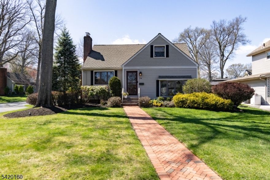 Charming 3-bedroom, 1.1-bath expanded Cape Cod in a prime Garwood location, just 0.5 miles to the train and the heart of downtown. Situated on a corner lot with access from quiet Hazel Street, this home offers a great combination of character, flexibility, and convenience.The first floor features a welcoming living room with a wood-burning fireplace and charming arched doorways that lead to a sun-filled flex space and adjoining sunroom ideal for a home office, dining area, or additional sitting room. Toward the back of the home, the kitchen offers a separate eat-in breakfast area, a convenient powder room, and multiple closets for added storage.A step-down family room provides an additional living area. Upstairs, you'll find three bedrooms and a full bath, offering a functional two-story layout that lives more like a traditional Colonial. The unfinished basement includes a laundry area and utilities.Outside, enjoy a teak deck, a large detached two-car garage, and an additional shed. With great curb appeal and a versatile layout, this home offers a wonderful opportunity to move in make your own!
