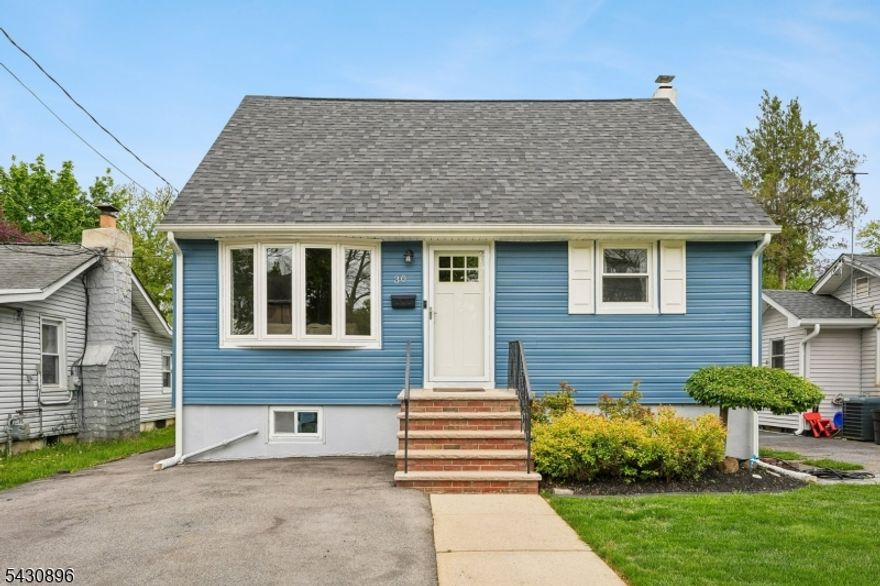 Welcome to this lovely 4-bedroom, 2-bath Cape Cod nestled on a beautiful tree-lined street in Lake Hiawatha section of Parsippany. This charming home features a spacious primary bedroom with a full bath and offers a fully fenced backyard perfect for outdoor enjoyment. Major updates include a 2020 roof, gutters, siding, patio, and fence, along with a 2021 furnace and central air system for added peace of mind. Both bathrooms have been tastefully updated. The dormered second floor provides generously sized bedrooms with great living space. Home comes with a portable (natural gas, propane or gasoline) Generator for emergency use. Washer and dryer are included, along with the table in the basement family room.