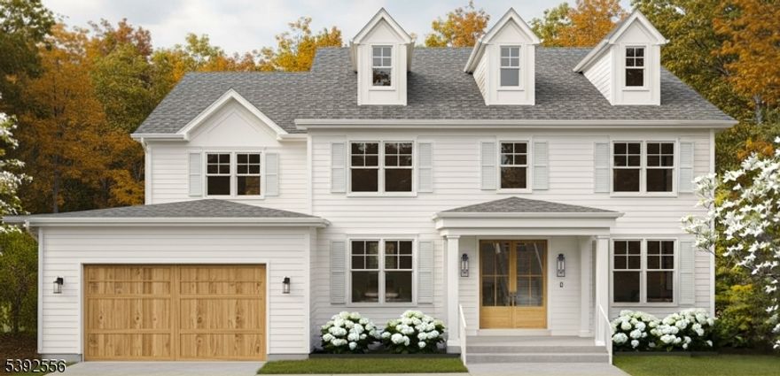 Crafted by a distinguished builder w/decades of experience & a deeply rooted reputation for excellence, this extraordinary new home offers 5825 sq ft w/the potential for a third level offering 6,300 sq ft of finished living space. Designed w/a perfect balance of sophistication & comfort, every detail reflects a commitment to top quality & timeless design.The first level welcomes you w/a grand foyer, a private office, & a family rm w/a dramatic wall of windows overlooking the property. Highlights include a gourmet kit w/Thermador appl, custom wood cabinetry, & a beautifully designed prep kit, complete w/an add'l sink & dishwasher... a hallmark of today's finest homes. A  bedrm w/full bath & a powder rm complete the first level. The second level features a lux primary suite w/an expansive walk-in closet. The spa-inspired bath has dual vanities w/a deep soaking tub & a walk-through shower w/glass doors on each side, creating a symmetrical design. Two bedrms share a Jack & Jill bath, & another bedrm has its own private ensuite. The laundry rm completes the second level. An optional third level can include a bedrm & full bath. The finished lower level offers versatility w/a flex rm, full bath, & plenty of rec space. Set on approx one acre, this home is positioned on a .28-acre lot in Berkeley Heights, w/the rear .72 acres extending into Warren Township & is served by Berkeley Heights schools & municipal services. There is still time to personalize select finishes & details.