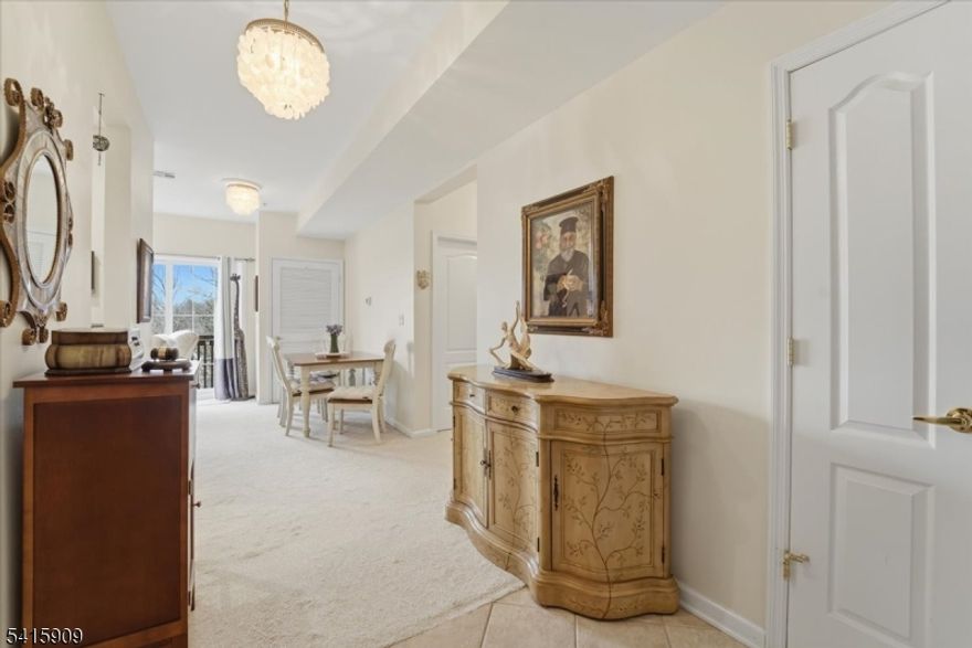 Welcome to Mountain Ridge Towers! Nestled on top of Garret Mountain, this updated 1st floor END UNIT has breathtaking views of the skyline from its private balcony! This 55+ building has ample parking, a library, an exercise room, a billiard room, & an activity room. The pinnacle of this Buckingham model is its tall ceilings, wide foyer entry & open balcony where you can breathe in the crisp, mountain air. This unit has an updated primary bath, vanity with 2 sinks & linen closet. Offering an ample eat in kitchen, pantry, with all appliances included and separate dining. The primary ensuite harmonizes the personal space of the primary bedroom while guests will enjoy the privacy of their own full bathroom directly across the hall from the 2nd bedroom. EXPANSIVE kitchen is the epicenter of culinary entertainment, as it opens to the dining and living rooms. Laundry Room with washer/dryer and large coat closet. Elevators for ease of mobility - no fussing over stairs! Plenty of on-site parking. Commuting, shopping, and dining a breeze! Minutes to NYC, Giant stadium, American Dream mall, golf courses, downtown Montclair restaurants and more. Move right in to this handicap accessible complex. This will not last, so let's connect today!