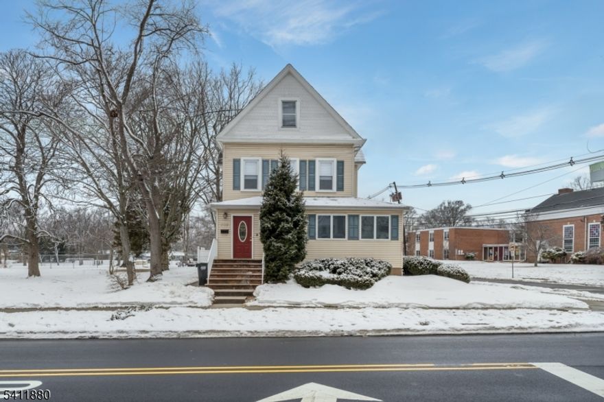 Welcome to 302 Walnut Ave! This large, multi-floor rental is just blocks from award winning Downtown Cranford, restaurants, shops, yoga, train and more! Freshly painted and with newly done wood floors, the three bedroom, one and half bath unit in this two-family home is bright and inviting. The first floor features an eat-in kitchen with granite floors and countertops and new stove, plus spacious living room, foyer, and half bath. Upstairs find three good sized bedrooms, with plenty of closet space, and a full hall bath. The easily accessible walk up attic has extensive room for storage. Central air, private washing machine and dryer, and three dedicated off-street parking spaces complete the package. Convenient to park, library, community center and scenic river path. Not in a flood zone!