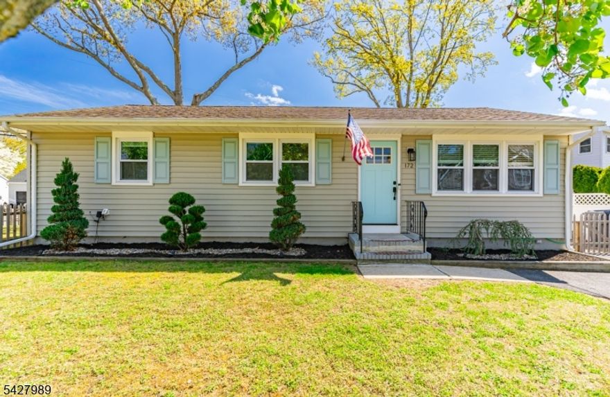 Renovated Ranch w/ Finished Basement. Only 2 blocks from the Manasquan River in the desirable Herbertsville/Riviera beach-section of Brick. Offering 3 bedrooms w/ Hardwood floors and 1 1/2 Baths.  Eat-in-kitchen w/ Center Island with sliding doors onto a deck, Quartz Counter, new Stainless-Steel Appliances, new Windows, Laundry room, Workshop room and Rec Room in Basement.  Recessed lighting, new Furnace, new Central A/C, new Water Heater.