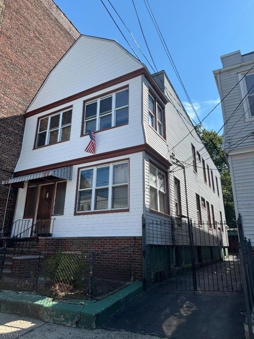 Attention Investors!Large 2-Family Home for Sale in the Greenville section of Jersey City. Property is vacant and being sold strictly AS IS - in need of a full rehab. Features include:2-Car Garage with Shared DrivewayAll Separate Utilities (except heat)Newer Oil Boiler Recently Replaced Roof New Vinyl Siding