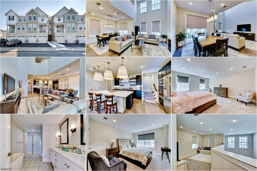 Welcome to the Crossings at Dunellen a new community offering modern living with open floor concepts, high ceilings and sophistication. This stunning 3 bed 3bath unit was completeD with the finest amenities. The ground floor offers a welcoming foyer along with access from the front entrance and garage. Moving up to the first floor you have a dramatic two-story family room that fills the space with natural light. Beautiful high-hat lighting and custom electronic blinds enhance the bright, airy atmosphere throughout.The gourmet kitchen is a true showpiece, complete with granite countertops, a stylish backsplash, and lighting above the center island perfect for both everyday living and entertaining. The open-concept layout flows seamlessly to an adjacent dining room with a private balcony, offering the ideal spot to relax and unwind.Upstairs you find a pristine primary suite featuring large walk in closet and private bath. Take comfort with either a stall shower or large soaking tub along with a double vanity. There are 2 additional large bedrooms with new carpeting A comfortable office sits across from the laundry room. Relax in the loft overlooking the family room downstairs. This sought-after community provides wonderful amenities including a gym, club house, outdoor pool with bbq. Ideally situated near Dunellen NJ Transit & bus routes and easy access to 22 and I-287.Columbia Park, featuring a track, football field, tennis courts & a playground, is just steps away.