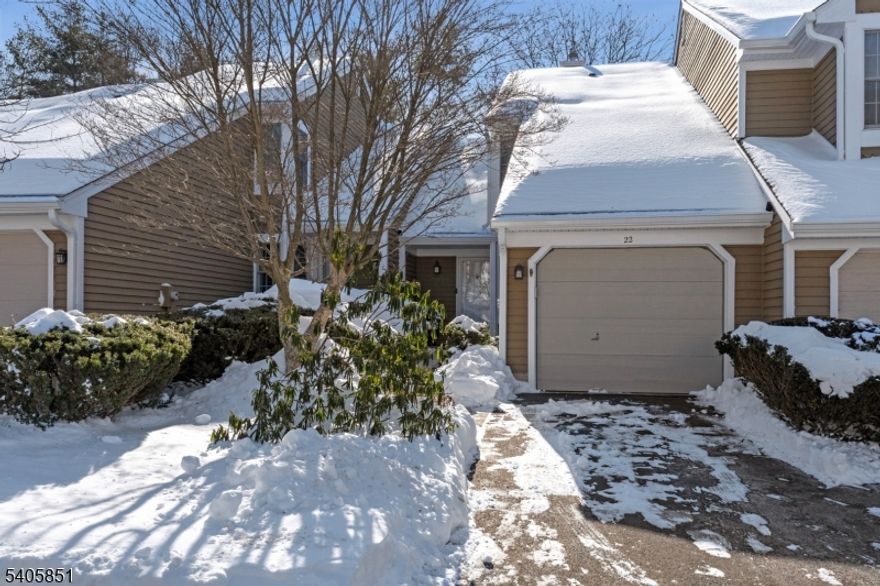 An exceptional opportunity awaits in the highly sought-after Stone Run community! This fabulous multi-level townhome offers an ideal blend of space, light, and lifestyle perfect for today's buyer. Step into a dramatic two-story entry foyer that immediately sets a grand and welcoming tone. The updated kitchen features granite countertops, abundant cabinetry, and a separate dining area, making everyday living and entertaining effortless. The open-concept living and dining room combination creates a seamless flow, with sliding glass doors leading to a private deck your own outdoor retreat. A cozy wood-burning fireplace anchors the living room, while direct garage access and a powder room add everyday convenience. Upstairs, natural light pours in from a skylight, illuminating the generously sized primary suite with a sitting area, impressive closet space, and a spa-like bath complete with soaking tub, stall shower, and extended vanity. A second en suite bedroom with full bath offers flexibility for guests or work-from-home needs. The finished lower level delivers tremendous bonus space ideal for a recreation room, home gym, or media area along with ample storage and a dedicated laundry room. Enjoy a true resort-style lifestyle with Stone Run's outstanding amenities including a clubhouse, pool, sports courts, and fitness center. This is a rare chance to own a spacious, move-in-ready home in a vibrant community don't miss this incredible value and lifestyle opportunity!