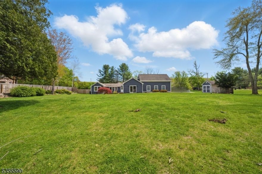 Beautiful, Sprawling, Ranch! Fabulous Floor Plan & Recently Renovated in 2022. 1 Floor Living. The amount of flexible living space is impressive. Bright & Sunny. TONS of entertaining space inside & out. Large living room opens to the dining room. Functional kitchen w/ SS appliances & granite countertops! 3 bedrooms & 3 FULL baths. Two bedrooms include their own private en-suite. The primary showcases a large walk in closet. Tons of storage in the 2 car garage. Large, level yard with deck, patios & play set. New privacy fence installed. New blinds. Corner lot, huge property located on the scenic Rockaway River. Dead end street. Short walk to Peace Pipe Country Club (Golf), The Torne (which includes acres of hiking trails), Top Schools, Saint Clare's Hospital and Downtown Denville. Easy access to major highways & NYC Direct Transportation. You can't beat the location. All newer mechanicals - water heater 1 year old, central air only 5 years old, furnace is 8 years.