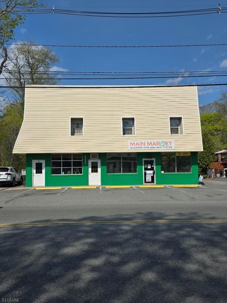 Prime mixed-use investment on busy Main Street in Succasunna, Roxbury Township.This centrally located property offers strong income potential with an operating deli with lottery, a vacant former salon ready for a new tenant, and a second floor approved for a 4-bedroom, 1-bath apartment. Excellent visibility, steady foot traffic, and multiple income streams make it ideal for investors, developers, or owner-users looking to add value and build long-term equity.