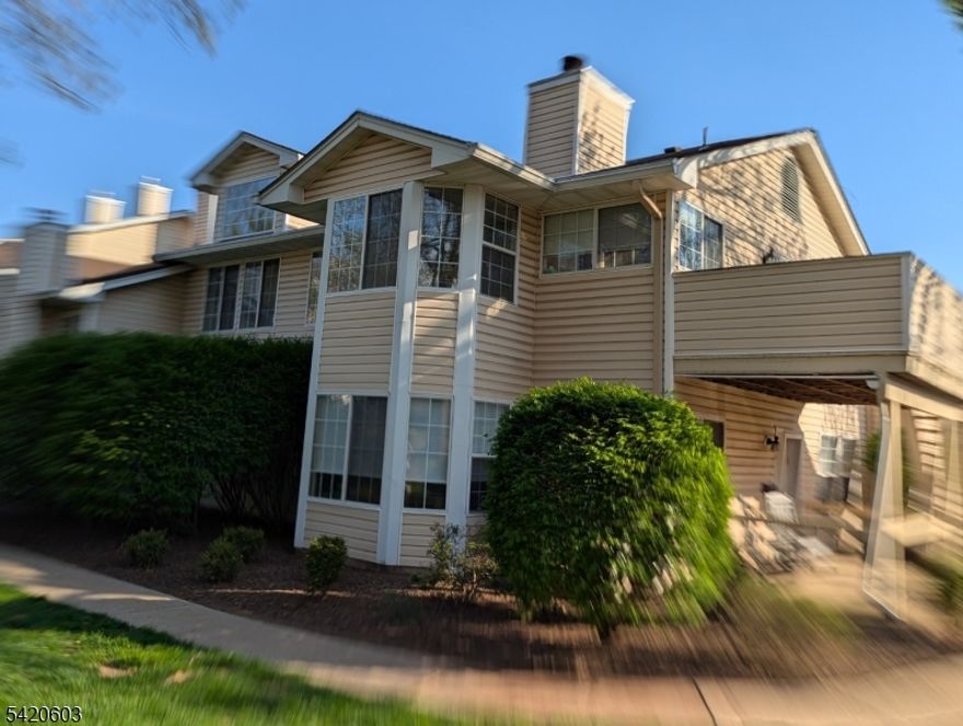 Penthouse Fieldstone C model conveniently located just minutes from tennis/pickleball courts, clubhouse w/exercise room, pool, & shops. Private cul-de-sac location. The open space that surrounds this home provides for sunshine throughout the day.  The kitchen is appointed with newer appliances, stone countertops.  Updated baths. Vaulted ceilings enhance the natural light in both the living room and master bedroom.  The separately located 2nd bedroom with its own private full bath functions equally as a guest suite or home office.  Engineered wood floors. Fireplace and chimney in "as is" condition with no known issues.