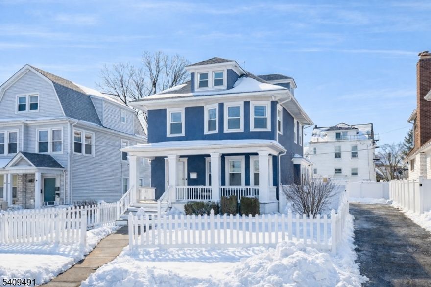 Located in desirable Weequahic, this spacious colonial stands out with top-tier craftsmanship not a typical renovation. It features a rare primary suite with en-suite bath and walk-in closet, a thoughtfully designed first floor with defined spaces and an open feel, and a modern kitchen with granite countertops, stainless steel appliances, and soft-close cabinetry. Upstairs offers three additional bedrooms and a full bath, while the third floor serves as a fifth bedroom. Enjoy a deck, a large backyard, new forced-air heat, updated baths, lighting, windows, doors, and hardwood floors throughout.