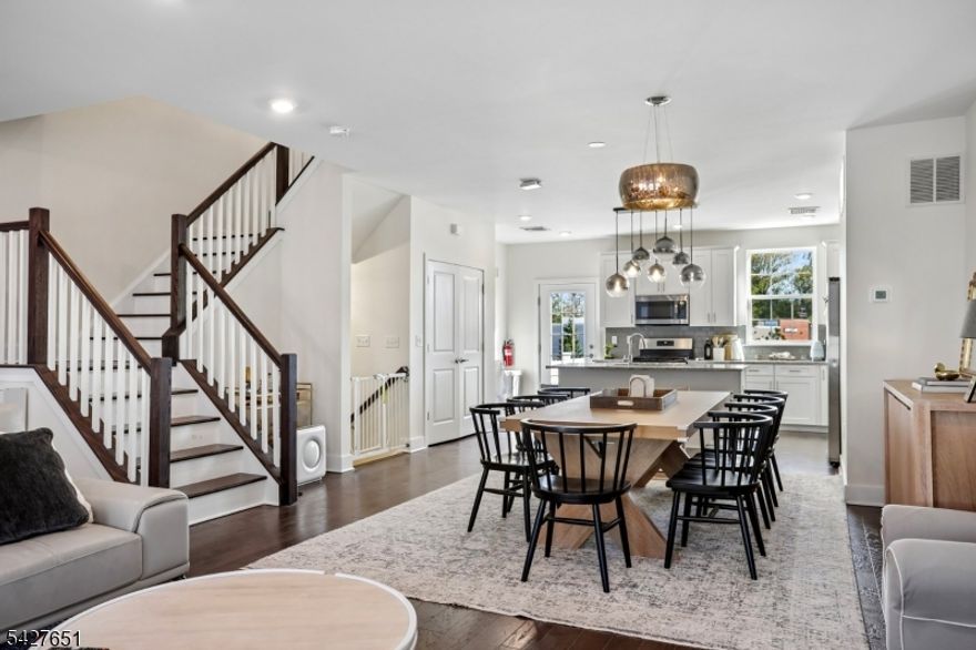Gorgeous Newer Townhome in upscale community of Collection at Morristown with easy access to major highways, shopping and Morristown Train Station 1.5 miles away. Low taxes from the 30 yr Tax Abatement program, with 24 years remaining. First Floor with Huge Great Room, Dining, Powder room and Kitchen with tall 42" cabinets, SS appliances and Pantry. Deck off kitchen. Lower level with Rec room, Full Bath and walkout to backyard. Luxurious Master Bath with Stall shower, double vanity. Wi-Fi Certified Smart Home. Updated Light Fixtures. TV Wall Mounts in every Bedroom. Extra Shelving added in all Closets and Baths for additional storage. Owner looking for end of June closing