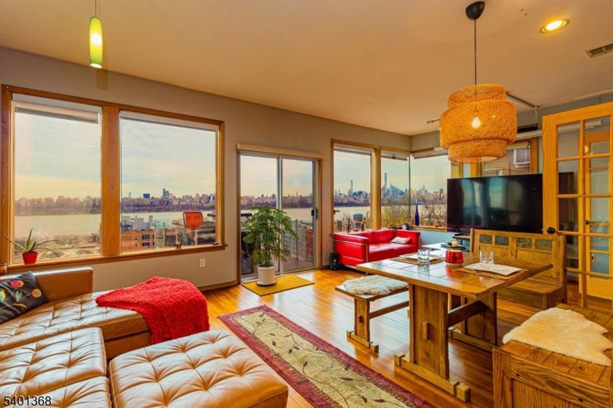 Welcome to this cozy 3 bedroom, 1 Bathroom apartment in the heart of Cliffside! Nestled on the cliff with unobstructed views of NYC and The Hudson River. Sun drenched living space with a deck that overlooks. Tons of character with exposed brick walls throughout, hardwood floors and LARGE windows for a stunning panoramic view. Just a few steps into the foyer from ground level. One floor living, with washer and dryer in unit & 1 car parking space included.