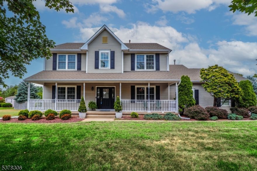 Beautiful Colonial at Wildflower Ridge! on a 3/4 acre wooded lot!, 2 story foyer, sunken living room, Gas Fireplace with Marble surround and glass doors, Custom PELLA Front door and side transoms over looking covered porch!, Granite kitchen with S.S. appliances/tile backsplash/Crown and Light Rail moldings/Glass front cabinets and tile floor, Upgraded bathroom vanities/tile and clear view shower door in master bathroom with soaking tub, 2 Zone Heating and Cooling, Anderson Sliding door overlooks deck and above ground pool and fenced landscaped yard with storage sheds and Hot Tub, side entry garage, Timberline roof, Ugraded windows/garage doors, Full extra height basement, Easy commute to Rutgers College and Prep/Charter Schools/Saint Peters and Robert Wood Johnson Hospitals, Must be Seen!.
