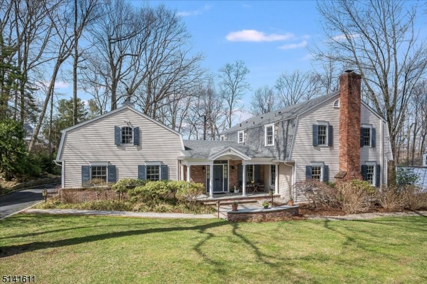 Tastefully renovated & expanded in 2006, this 5BR, 4.1 bath Colonial has been lovingly maintained by this owner for over 25 years.  Huge addition designed by Tim Klesse, including new gourmet kitchen, skylit fam rm w/gas fireplace, open front porch with bluestone, large entry foyer w/2 double closets, powder room, laundry room, mud room  w/cubbies off of new 2 car attached garage w/attic above + wonderful stone walls, patio, screened gazebo, specimen trees, flowering bushes & perennials. Many more recent upgrades - 3 newer baths, new deck, outdoor lighting, whole house generator, walk out basement w/2 sets of glass doors, recessed lights, new Mannington vinyl floors, au pair suite w/bath, room for a pool/swings & more! Beautiful entry hall w/cove lit vaulted ceiling, large entertaining space & room for expansion above garage.  Everyone can spread out on all 3 levels for convenient work from home/zoom calls or privacy. Great storage space, wonderful for entertaining, work from home space and easy living. Bus service available to Deerfield Elementary and top-rated Millburn Public Schools.