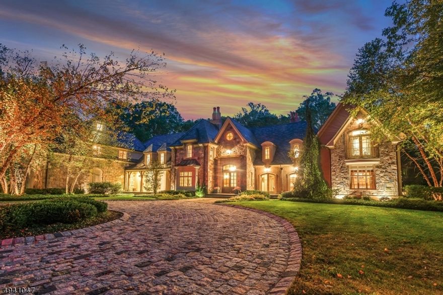 Welcome to this amazing 5 bedroom, 7 full and 2 half bath manor-style estate set on 2 flat acres on a cul-de-sac in the sought after Chestnut Ridge section of Saddle River. This spectacular home was constructed with the highest quality materials and custom craftsmanship throughout including the dramatic 3-story staircase, state-of-the-art Smart Home System, gourmet eat-in kitchen with stainless steel appliances. This incredible estate includes a family room with custom bar on the second floor, 22 zones of radiant heat throughout, a temperature-controlled wine room and home theater in the full finished basement as well as a 4-car garage with lift to accommodate a 5th car. The meticulously manicured grounds are a must see with an in-ground heated Gunite pool, custom cabana & outdoor grill.
