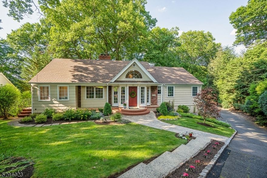 Deceivingly spacious 6 BR/3.2 BA Expanded Ranch in Franklin School District is tucked away at the end of a cul-de-sac. Entry Foyer w/ high ceilings and Atrium window, updated Eat-In Kitchen with white cabinets, granite counters, 2 new wall ovens, lg Center Island w/ seating for 2 (has tv stand built-in), wb fireplace, desk area & laundry. Grand Dining Rm w/ built-in breakfront & cabinetry & french doors to deck.  Open, airy Family Rm has a wall of windows overlooking the backyard and a separate sitting area w/ a woodburning fireplace.  1st floor has 2 bedrooms: the Primary Bedroom has high ceilings, lots of windows, hw floor, 2 walk-in closets, built-in bookshelves and door to the deck. Primary bathroom has a stall shower & jetted tub. Second bedroom on 1st floor has a full bath and is perfect for guests. Second floor has 4 spacious bedrooms, an updated full bathroom w/ tub shower, 2 walk-in closets and a lg Attic space with potential for another full bath. Lower level incl: newer flooring, Rec Rm w/ built-in bookshelves, Sun Rm/Exercise Rm w/ pocket doors, 2 sets of sliders to brick patio, Powder Rm & access to 2 car att garage. There are 3 garages w/ gorgeous wood carriage doors. Large wrap around wood deck w/ spiral staircase to brick patio. Private, serene backyard is low maintenance and looks great year round!  Both fireplaces (chimneys, flues, dampers) are being sold "as is" with no known defects.  See brochure for complete list of updates!!