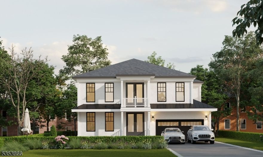 This stunning NEW CONSTRUCTION COLONIAL home offers approx. 4,775 sft of luxurious living space across three floors incl. a WALKOUT BASEMENT on an expansive .28 acre lot. As you enter through the covered entry porch, you are greeted by a two-story foyer that sets the tone for the open and airy layout. The home features a large kitchen equipped with white cabinetry, high-end SS appliances, walk-in pantry and luxurious quartz countertops. The large island is perfect for casual dining and entertaining. The kitchen seamlessly flows into the family room, which boasts a cozy gas fireplace surrounded by tasteful tile and a decorative mantle. Sliding doors lead out to a huge deck, ideal for enjoying the outdoors.The first floor also includes a convenient powder room, bedroom and a full bathroom, perfect for guests or as a private office space. Upstairs, you'll find three additional bedrooms, a main bathroom, and a dedicated laundry area. The primary suite is a true retreat, featuring walk-in closets and a spa-like bathroom complete with a stall shower, soaking tub, and double vanity.The fully finished WALK-OUT basement adds even more versatility to this home, featuring an additional bedroom, full bathroom, office space, a generous recreation room and SPECIAL FEATURE media room, perfect for entertaining. Ideally situated just steps from Hillside School, public transportation to NYC, and within walking distance to the town pool and fields, this is a true gem.